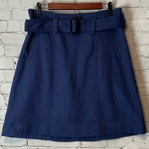 NWT Merona Nightfall Blue Belted Skirt